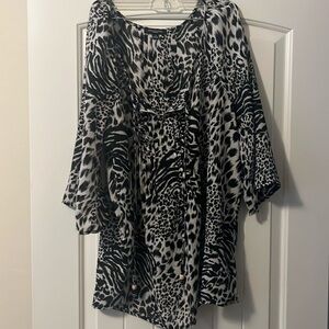 Black and White blouse